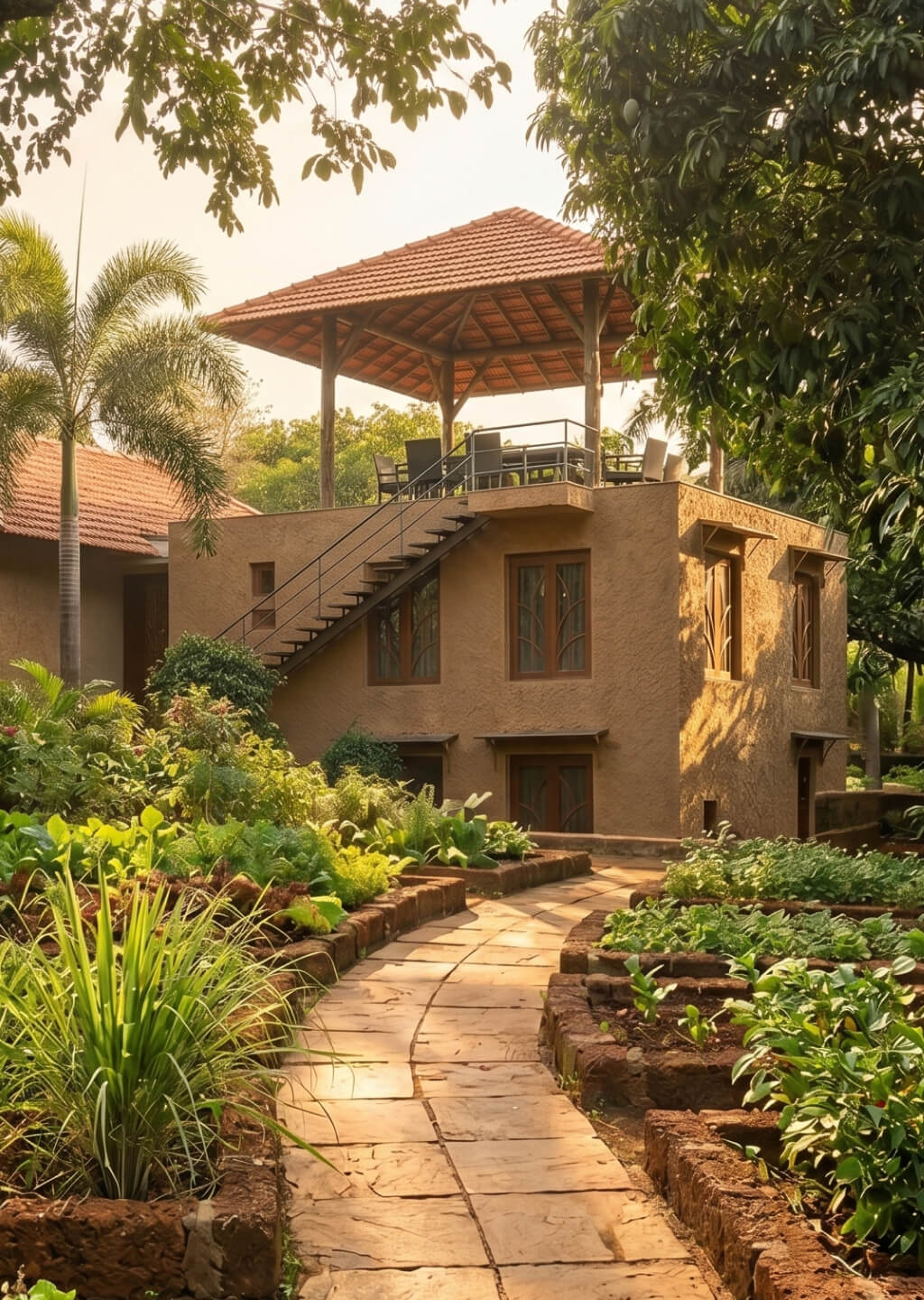 Guest house · open terrace gazebo